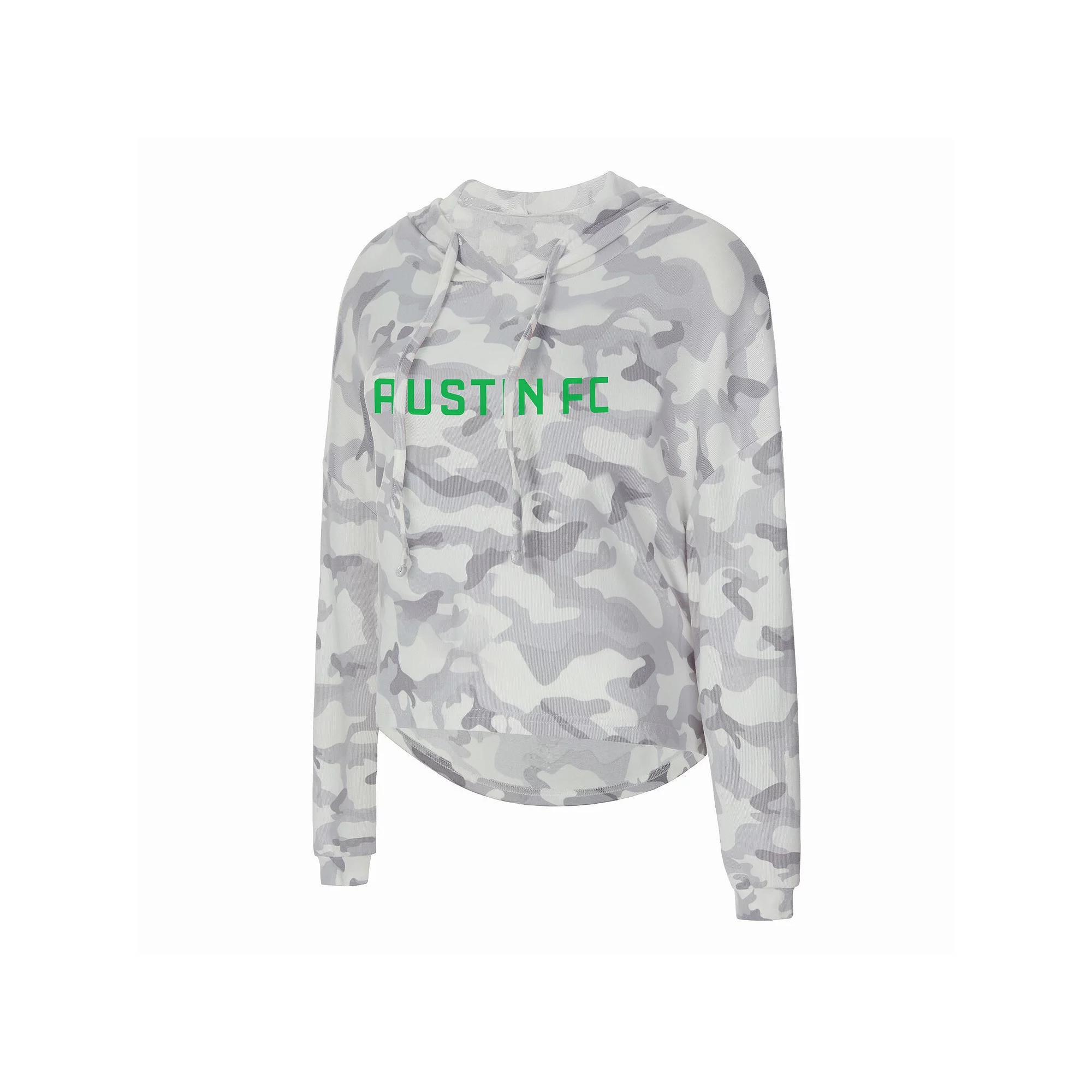 Women's Concepts Sport Gray Austin FC Composite Hoodie T-Shirt, Size: Large, Afc Grey Product Image