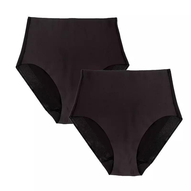 Womens Naomi & Nicole 2-Pack Light Control Shapewear Briefs 7534P Product Image