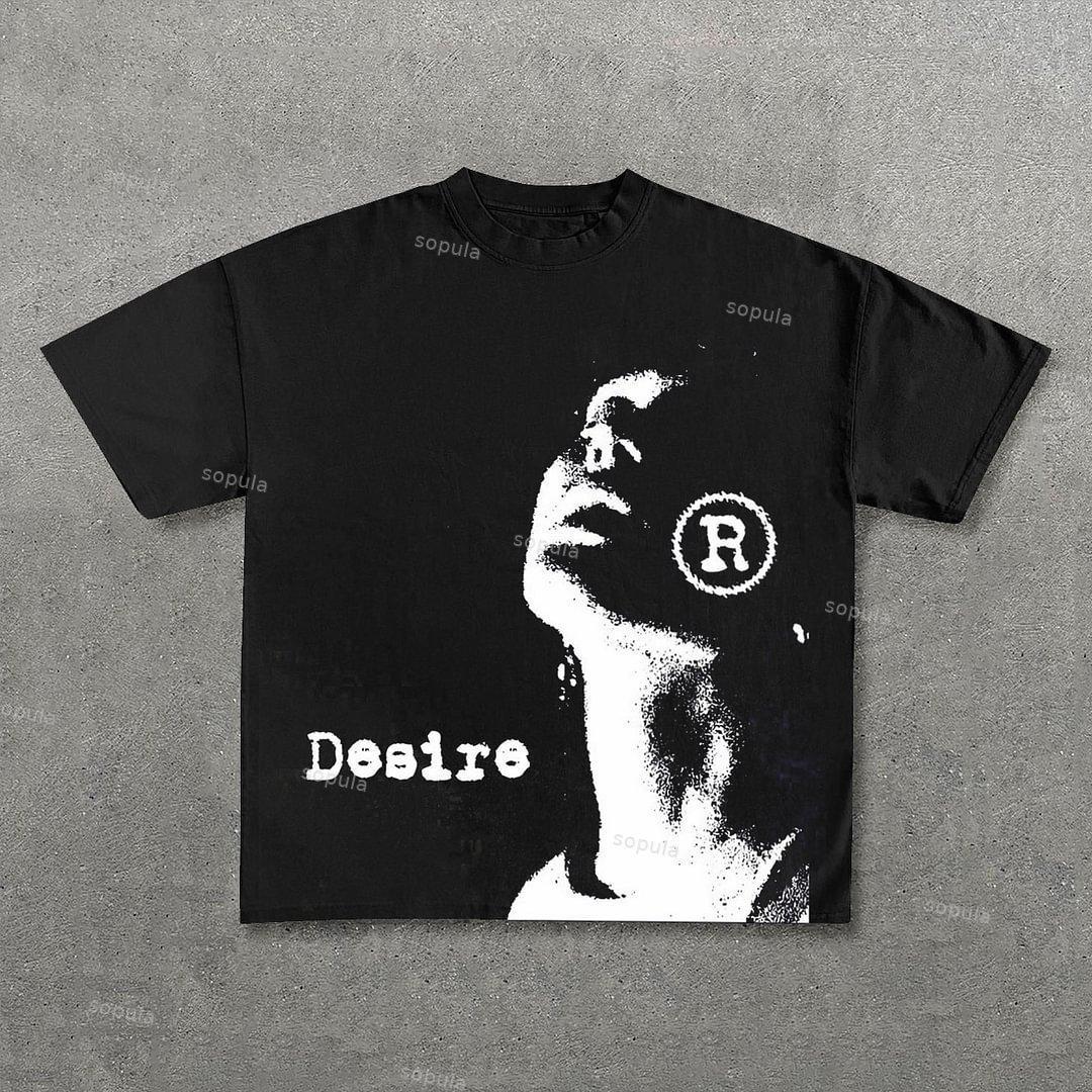 Vintage Desire Graphic Cotton T-Shirt Product Image