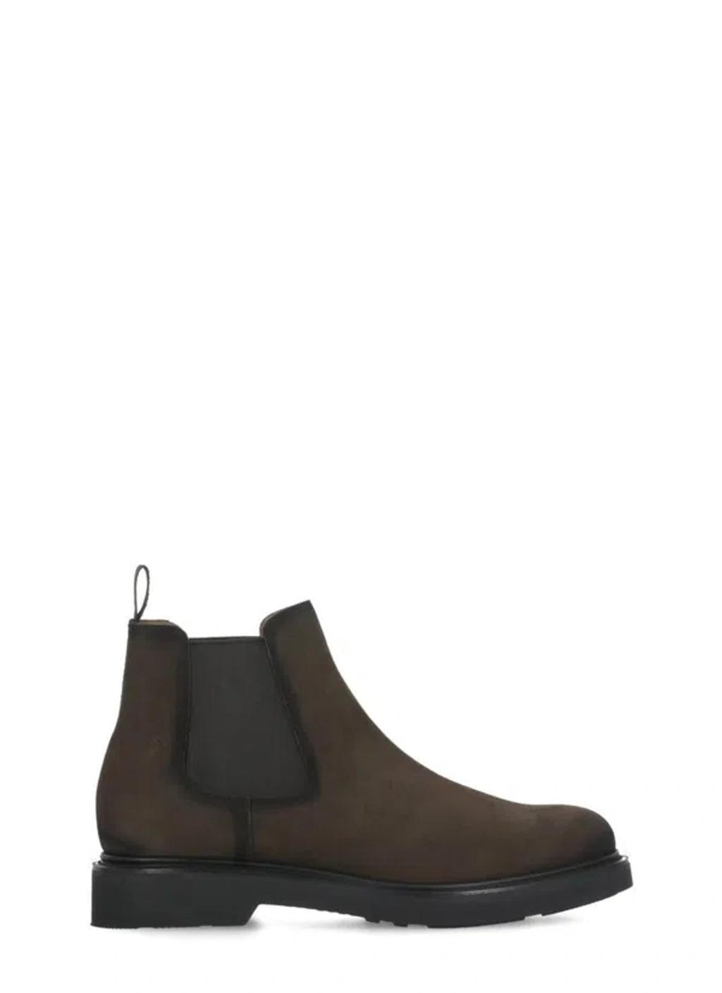 CHURCH'S Amberley R173 Suede Chelsea Boots In Brown Product Image