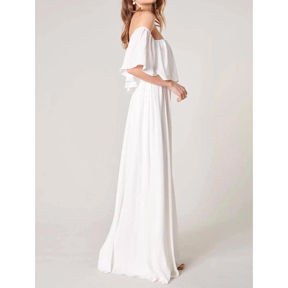 Women's Enamored Off the Shoulder Ruffle Dress - SUGARLIPS Product Image