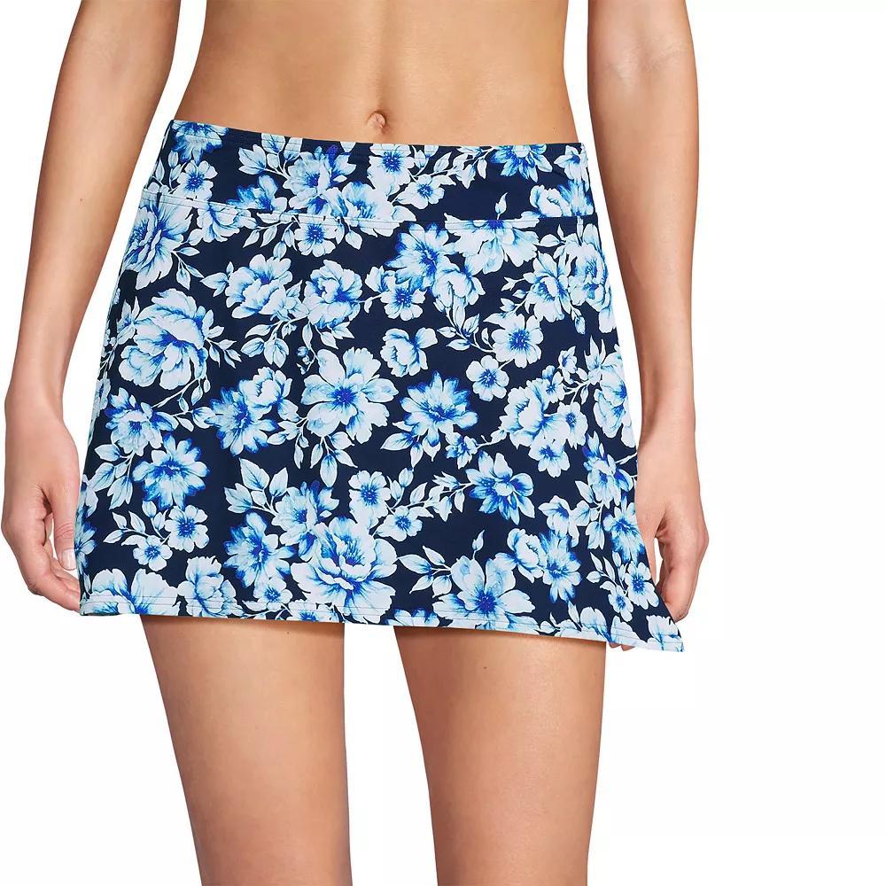 Womens Lands End Chlorine Resistant Tummy Control Swim Skirt Fresh Green Product Image