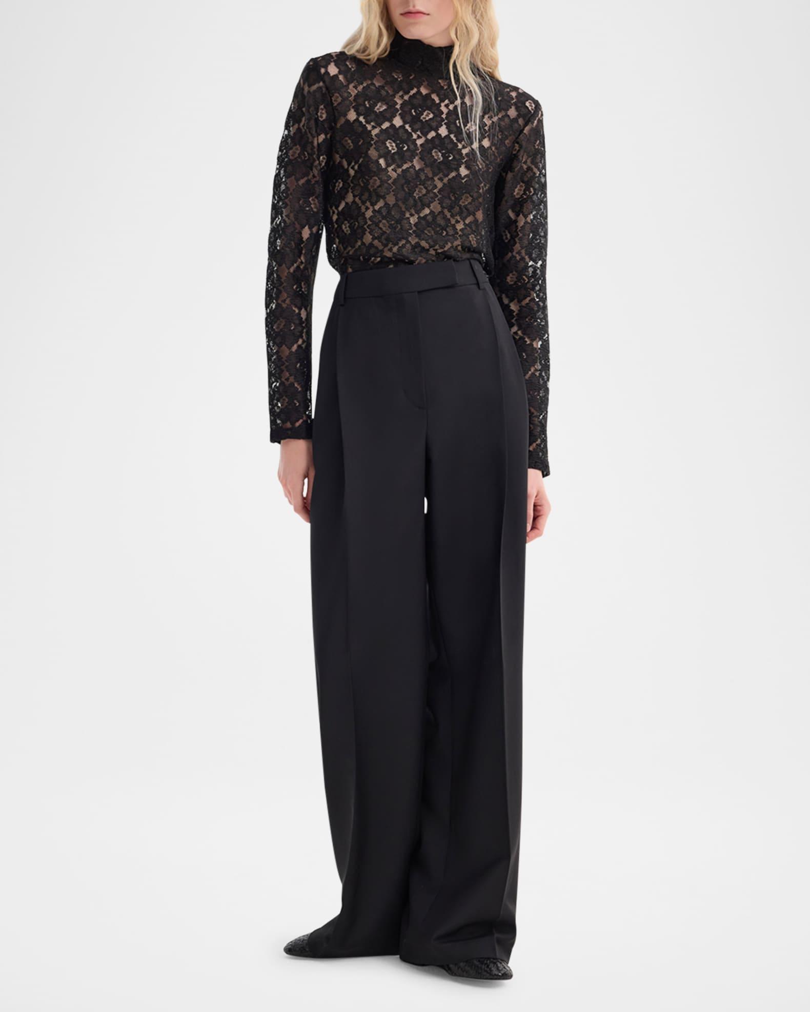 Lace Turtleneck Top Product Image