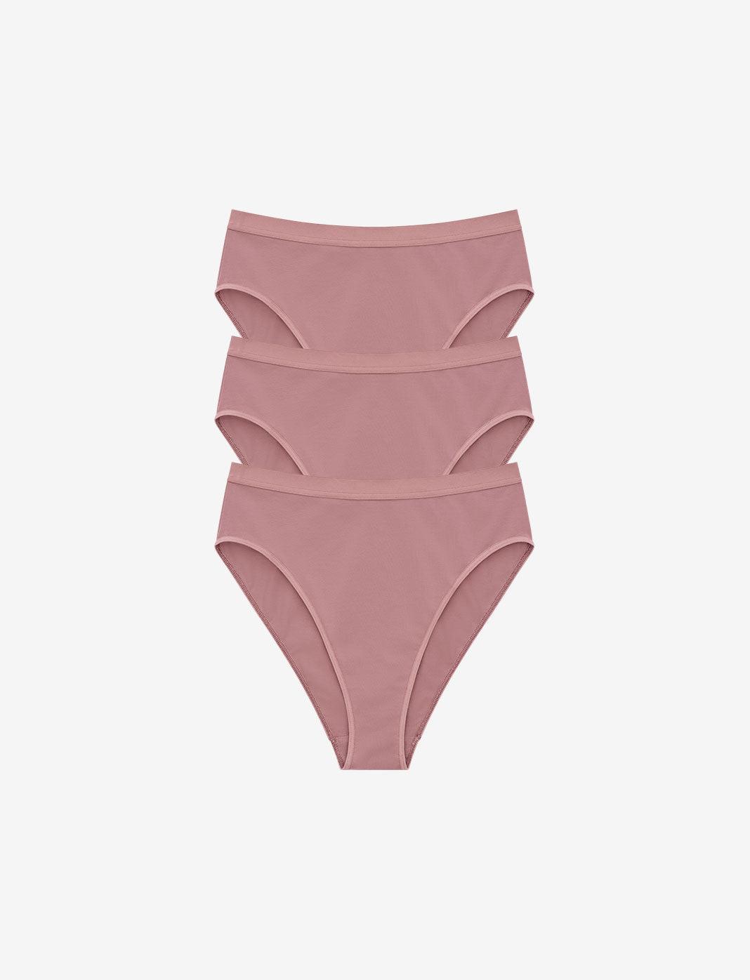 Organic Cloud Cotton High Leg Bikini 3 Pack Box Product Image