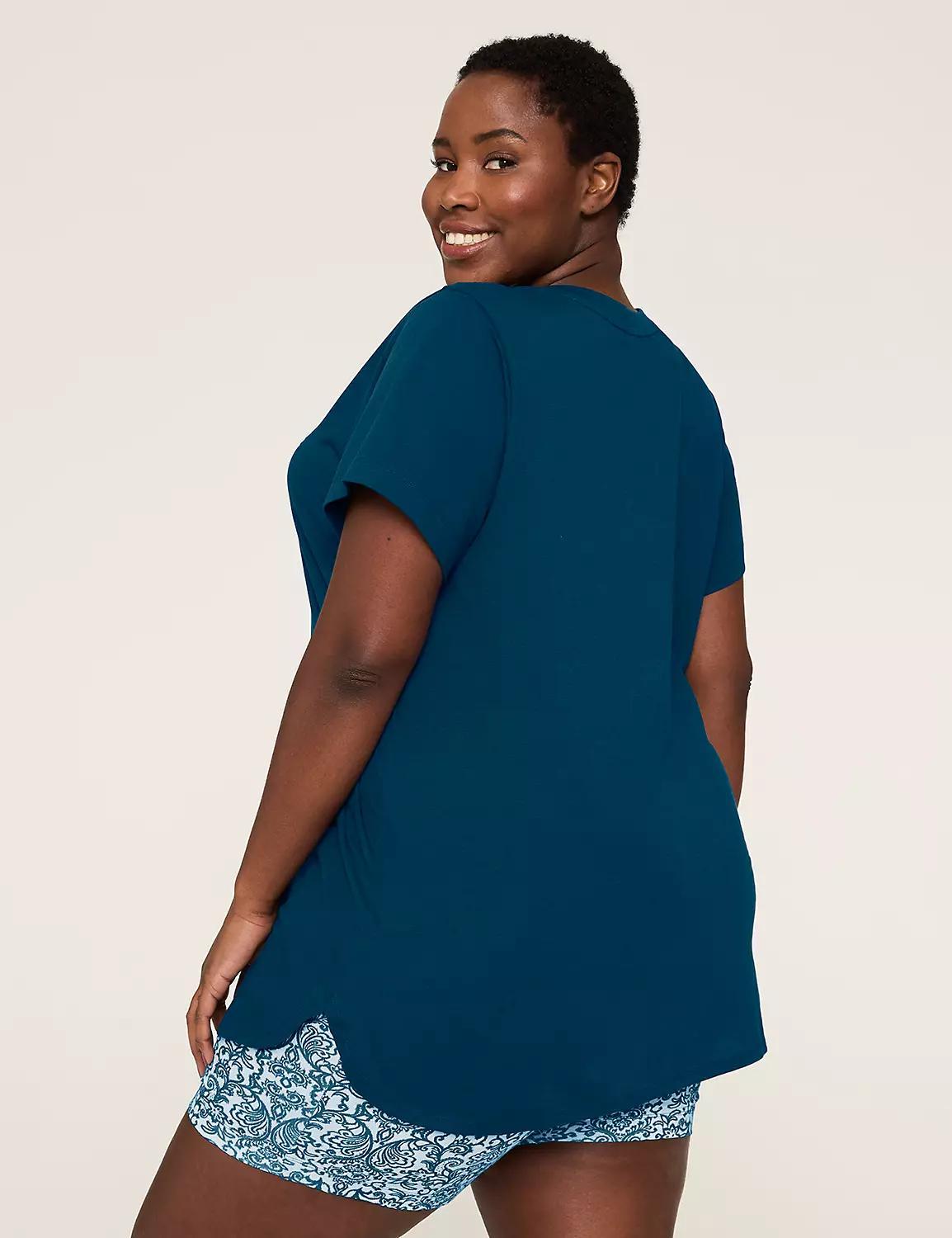 Comfy Cotton Tee & Bike Short PJ Set Product Image