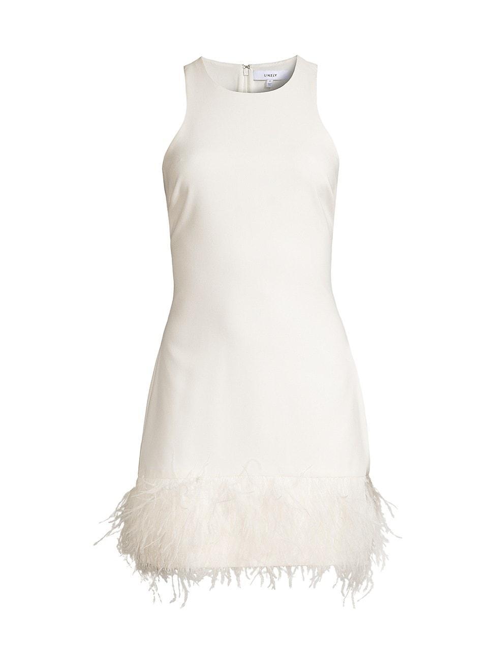 Womens Cami Feather-Hem Minidress Product Image