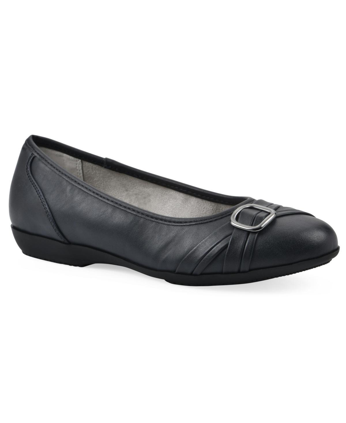 Cliffs by White Mountain Calming Women's Ballet Flats, Size: 7.5 Wide, New Blue Smo Product Image