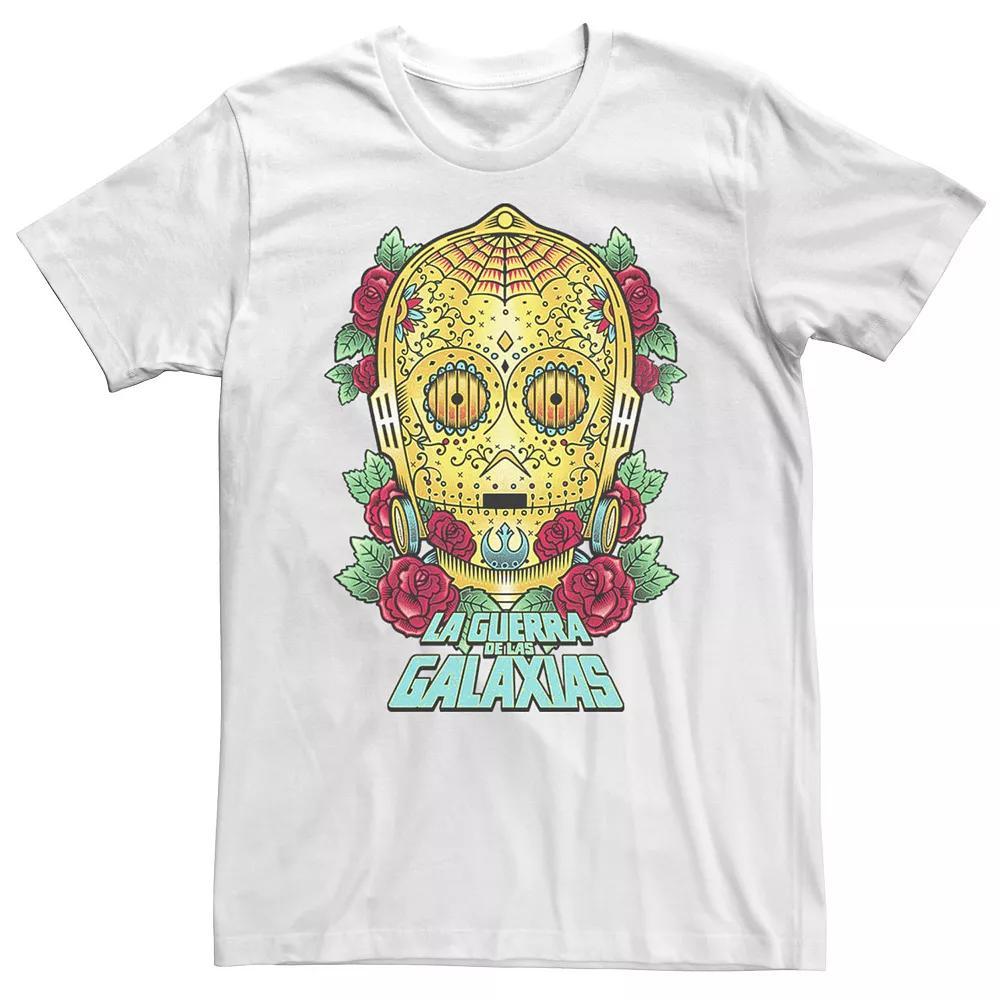 Men's Star Wars La Guerra De Las Galaxias Portrait Tee, Size: Small, White Product Image