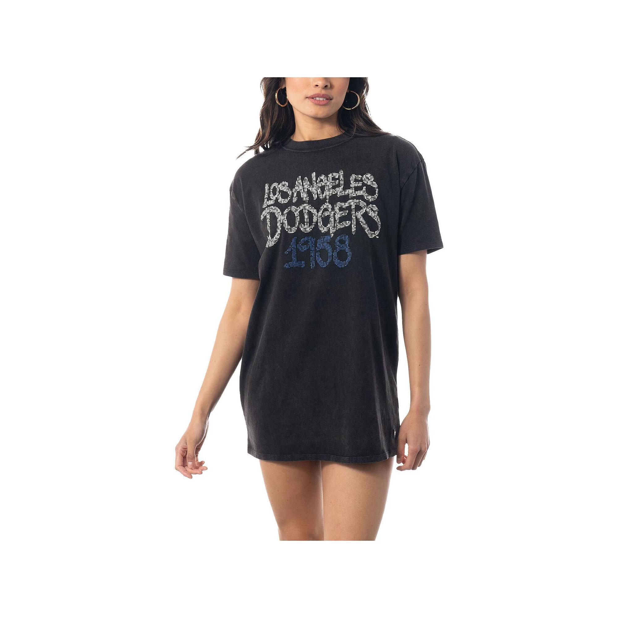 Women's The Wild Collective Black Los Angeles Dodgers T-Shirt Dress, Size: XS Product Image