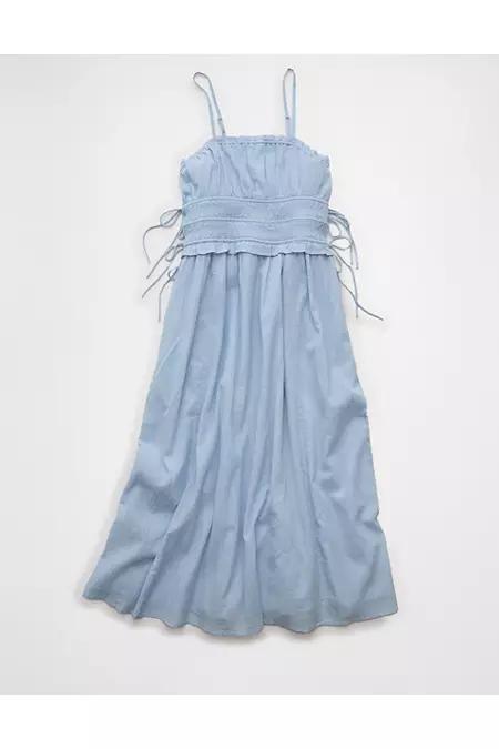 AE Corded Smocking Midi Dress Women's Product Image