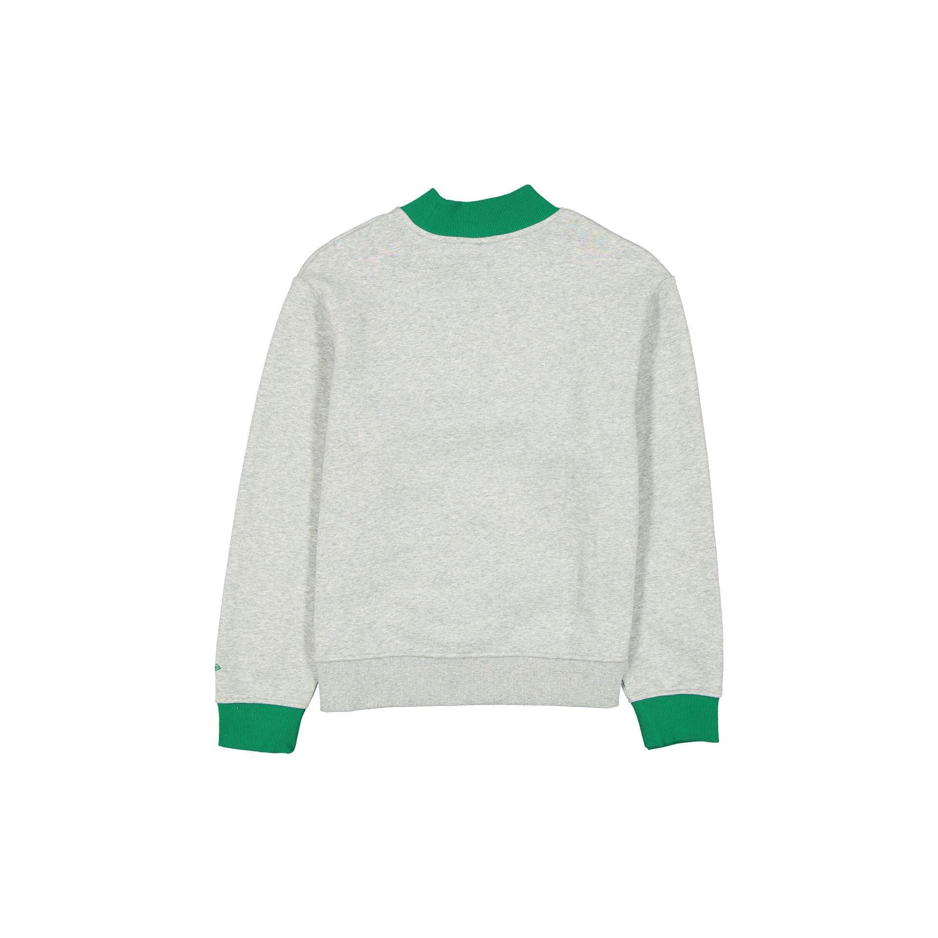 Boston Celtics Throwback Prep Women's Mockneck Sweatshirt Female Product Image