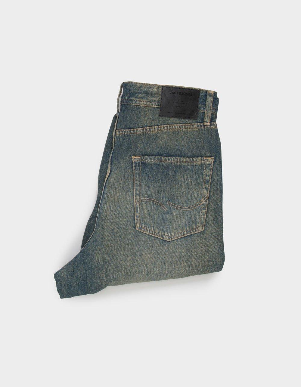 JACK & JONES Ron MF 826 Noos Mens Baggy Jeans - Dark Wash Product Image