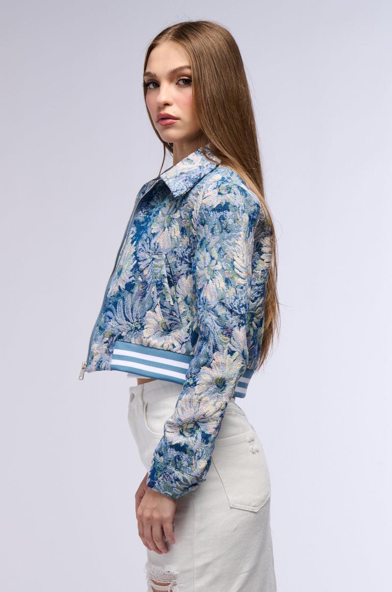 CLOUD NINE BROCADE BOMBER Product Image