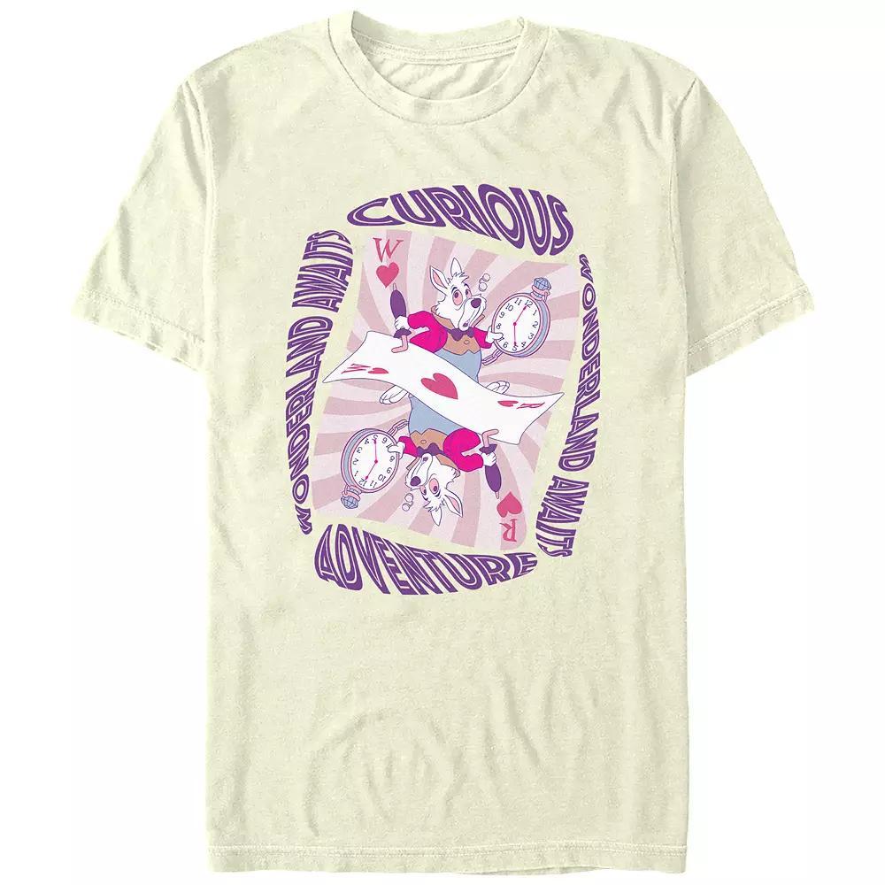 Disney's Alice In Wonderland Curious Adventure Juniors' Boyfriend Graphic Tee, Women's, Size: Medium, Natural Product Image