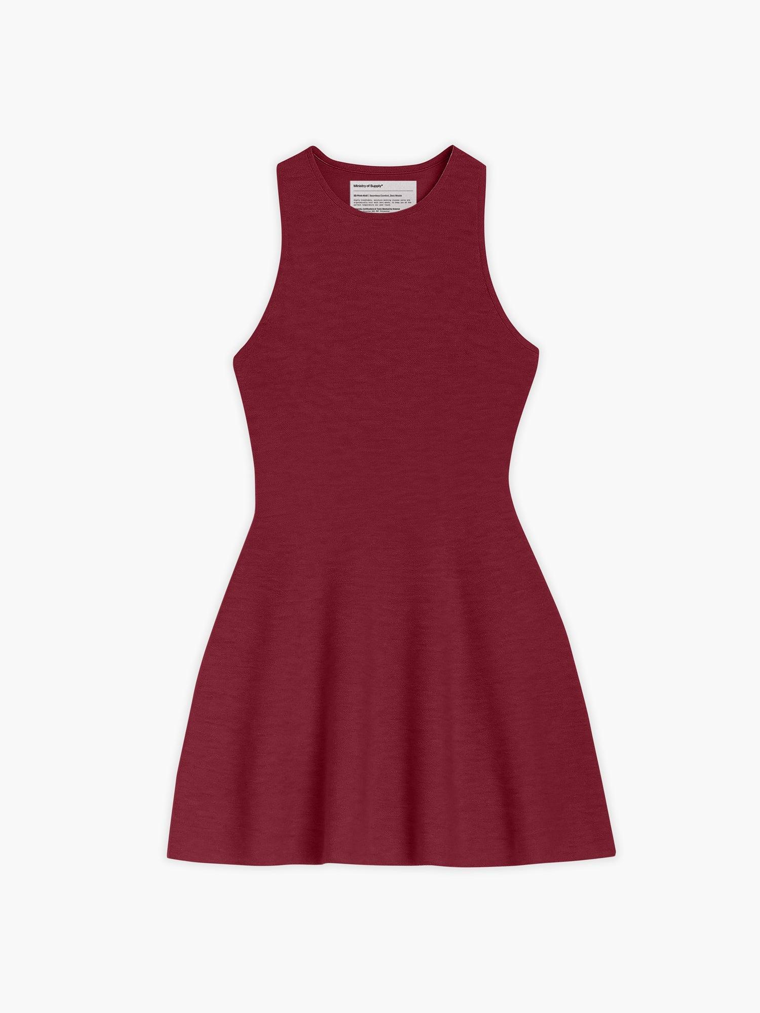 Women's Labs 3D Print-Knit Sleeveless Flare Dress - Black Product Image