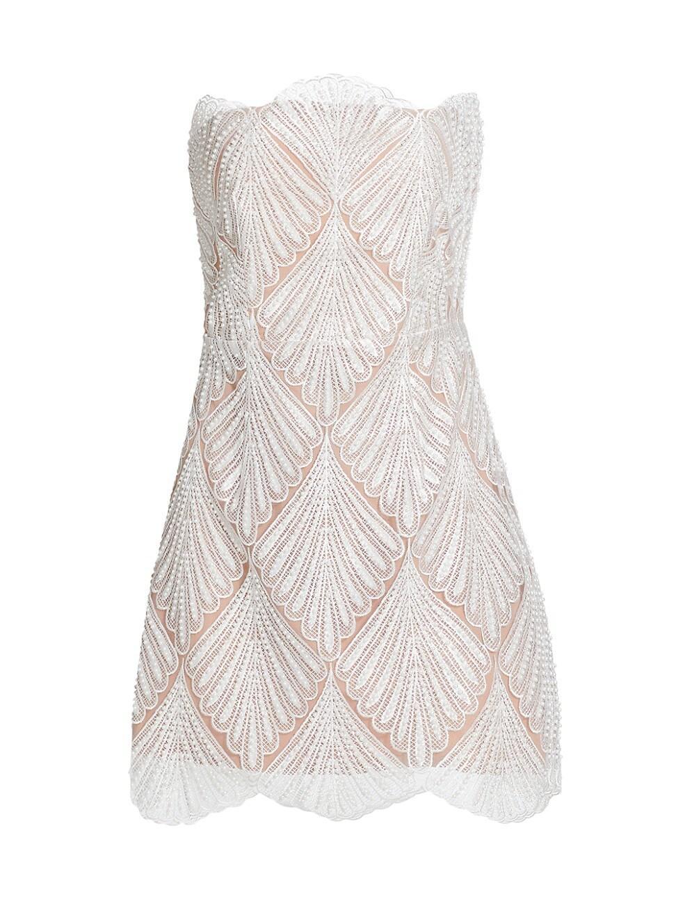 Womens Harper Scalloped Lace Minidress Product Image