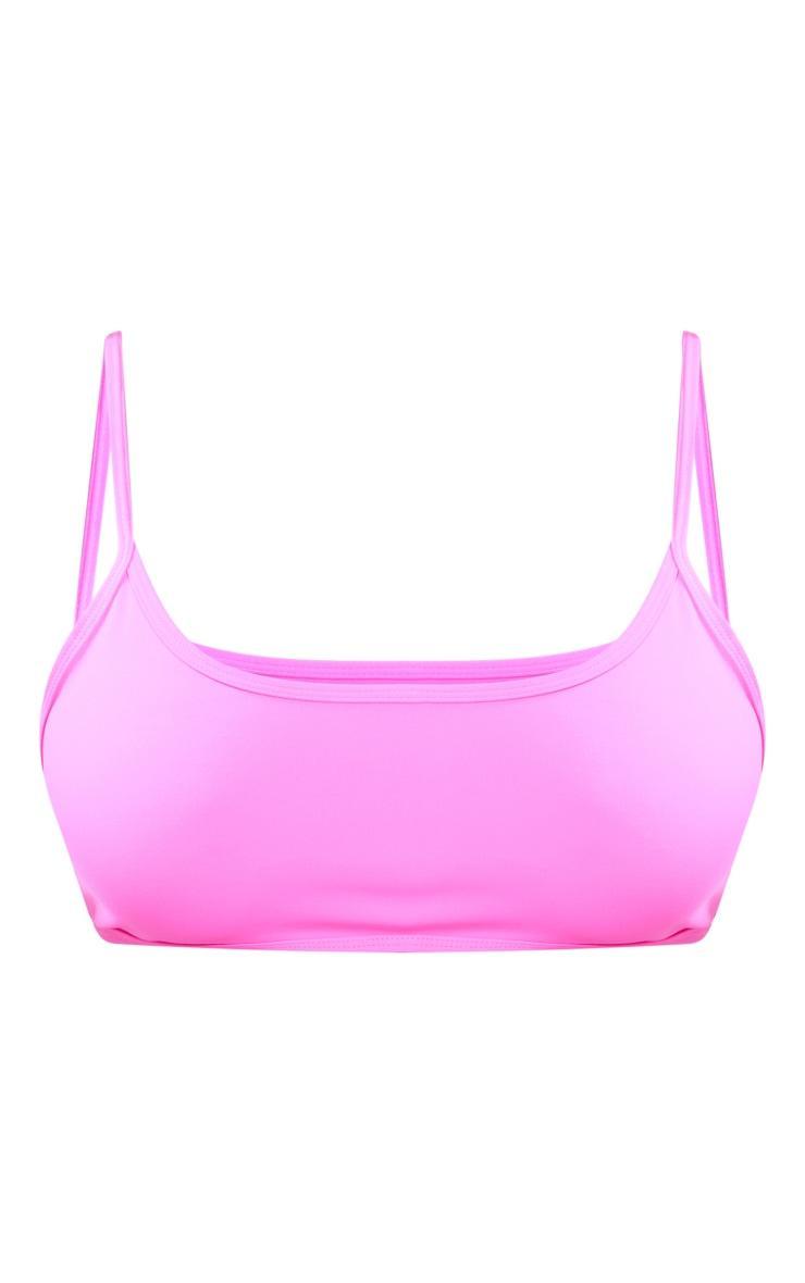 Shape Neon Pink Sculpted Strappy Crop Top Product Image