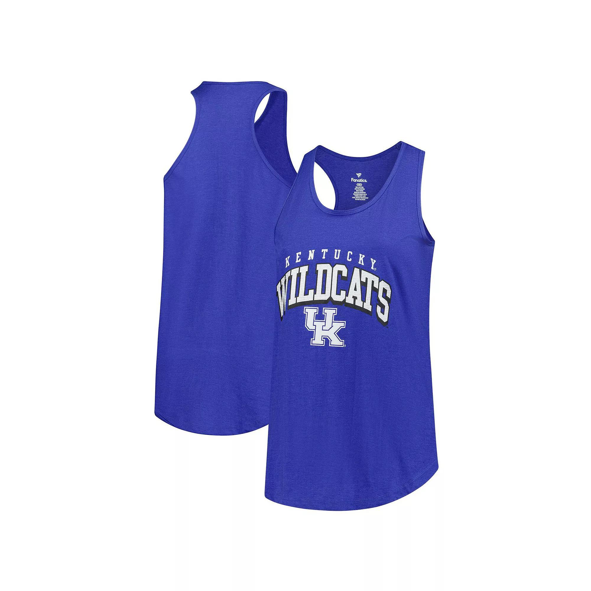 Women's Fanatics Royal Kentucky Wildcats Plus Size Rhinestone Tank Top, Size: 3XL, Blue Product Image