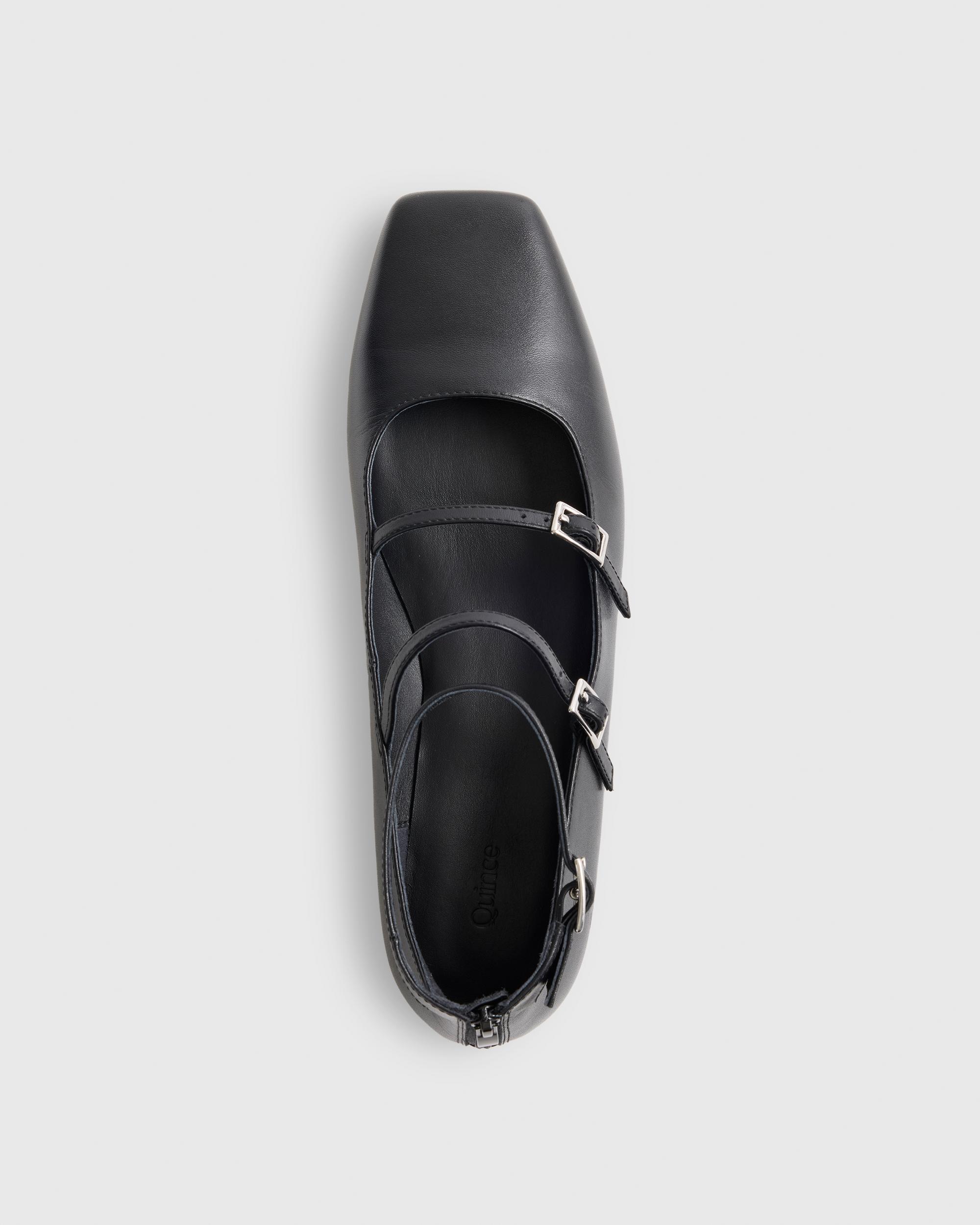 Quince | Women's Italian Leather Strappy Ballet Flat Product Image