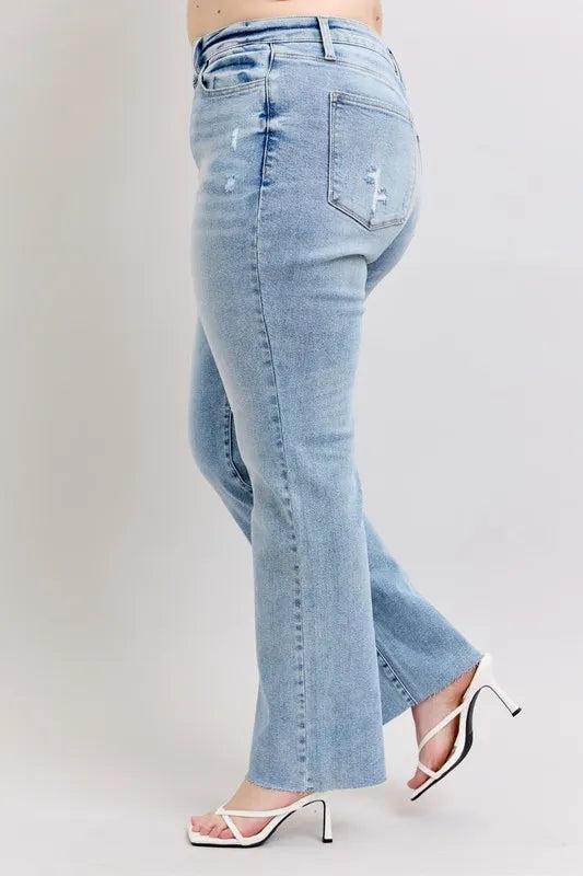 88926   Jenifer Mid-Rise Light Wash Dad Judy Blue Jeans Product Image
