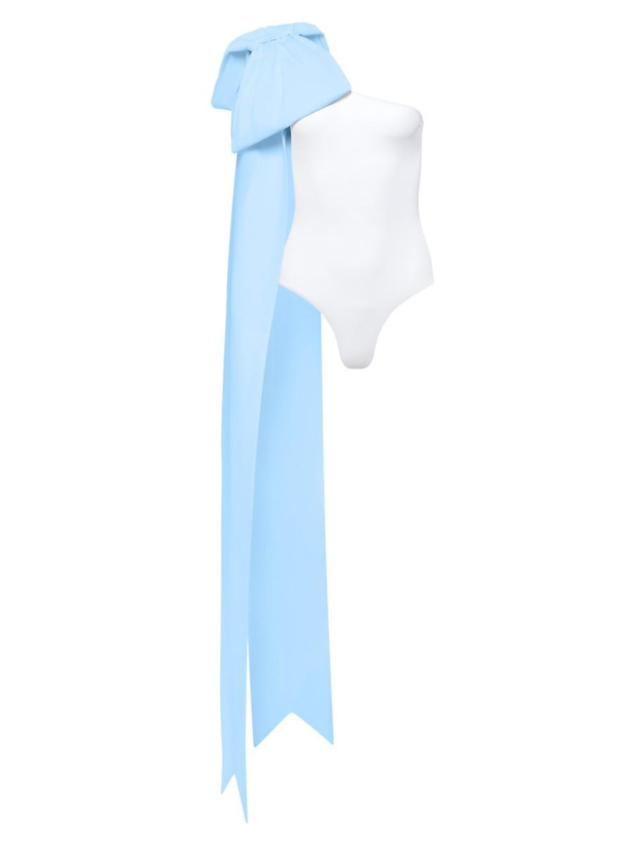 Womens Milly White With Bow Swimsuit Product Image