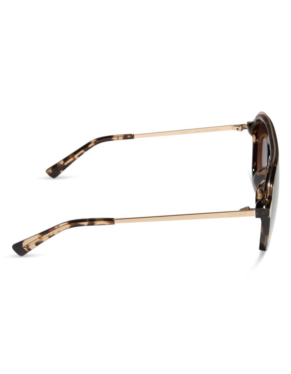 DIFF EYEWEAR Tosca III Womens Polarized Sunglasses - TORTOISE Product Image