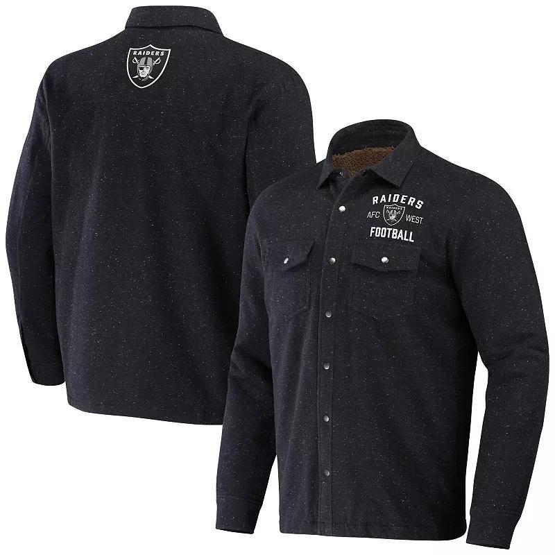 Men's NFL x Darius Rucker Collection by Fanatics Charcoal Green Bay Packers Shacket Full-Snap Jacket, Size: Small Product Image