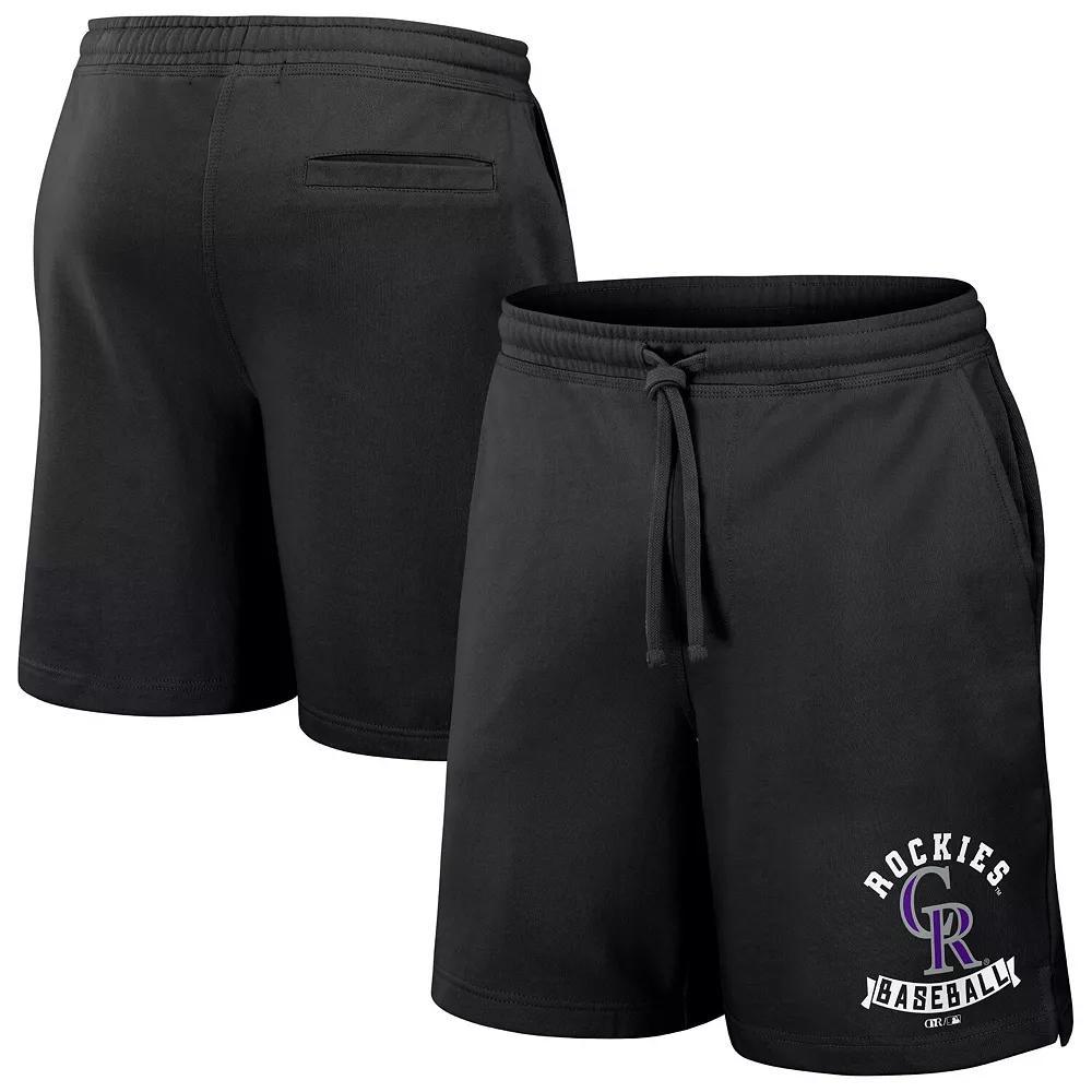 Men's Darius Rucker Collection by Fanatics Black Colorado Rockies Team Color Shorts, Size: Small Product Image