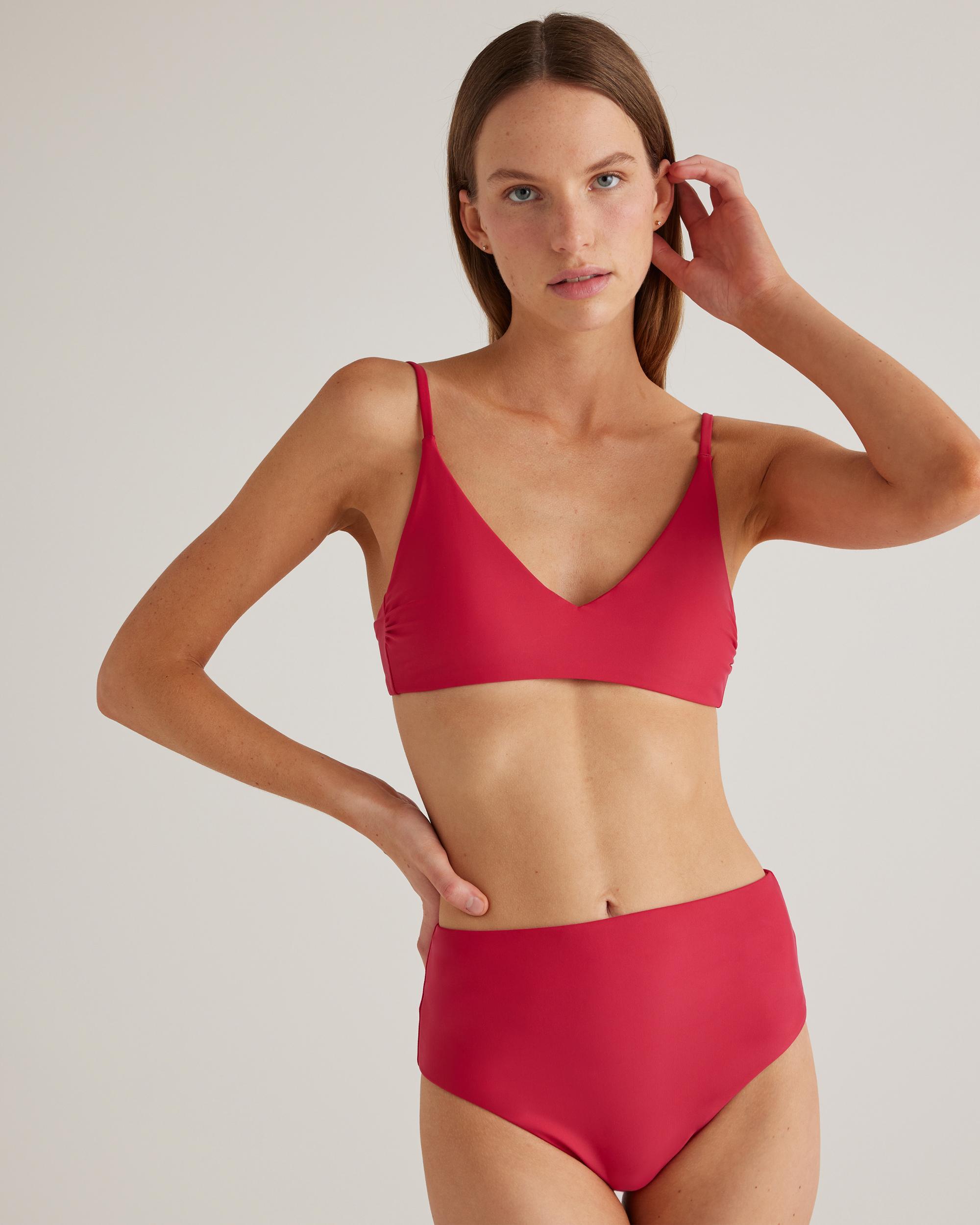 Quince | Women's Italian High-Rise Bikini Bottom Size XS, 78% Recycled Polyamide, 22% Spandex Product Image