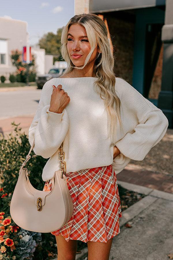 Stay Flirty Plaid Skort Product Image
