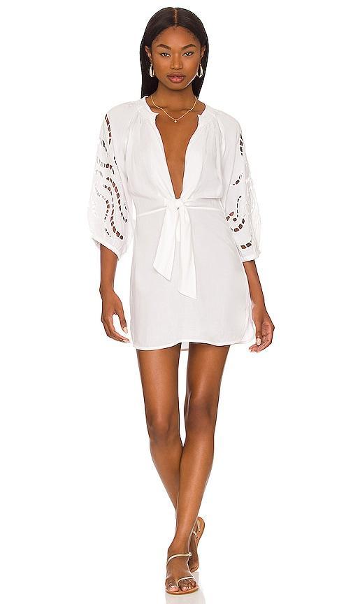 Womens Plunging Cut Out Crochet Coverup Product Image