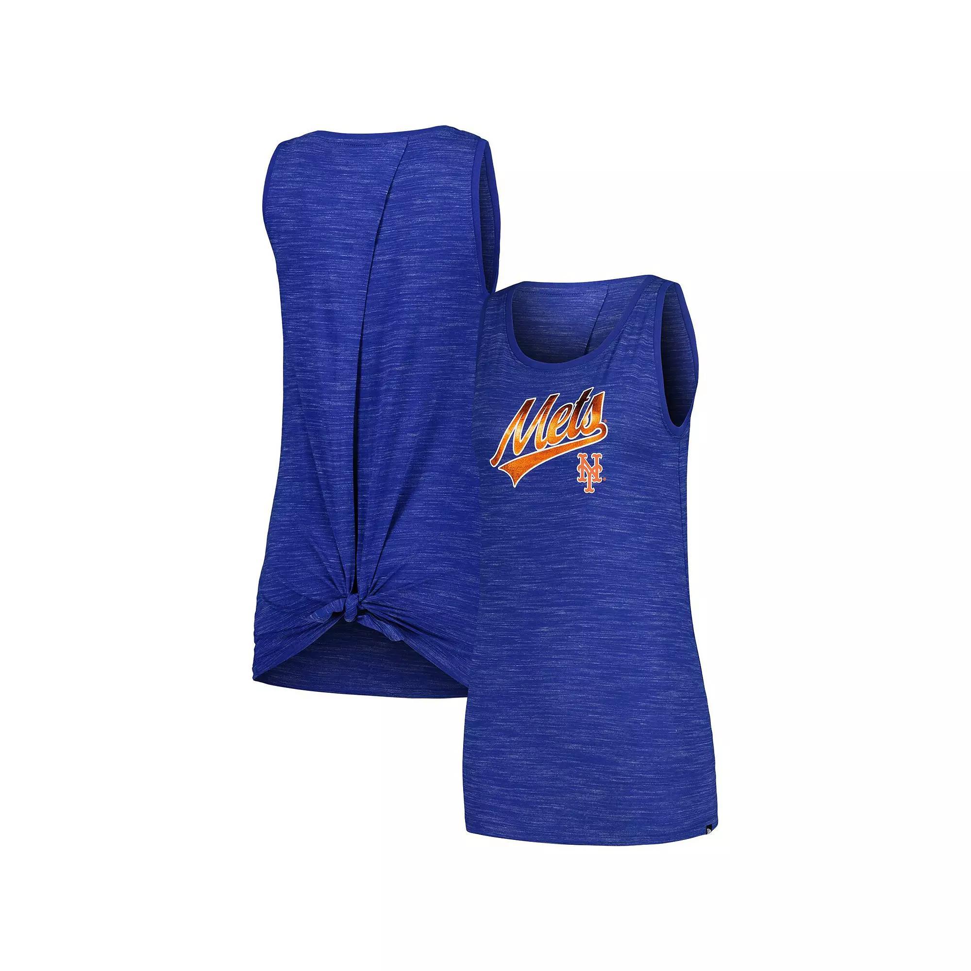 Women's New Era Royal New York Mets Space-Dye Active Tank Top, Size: Medium, Blue Product Image