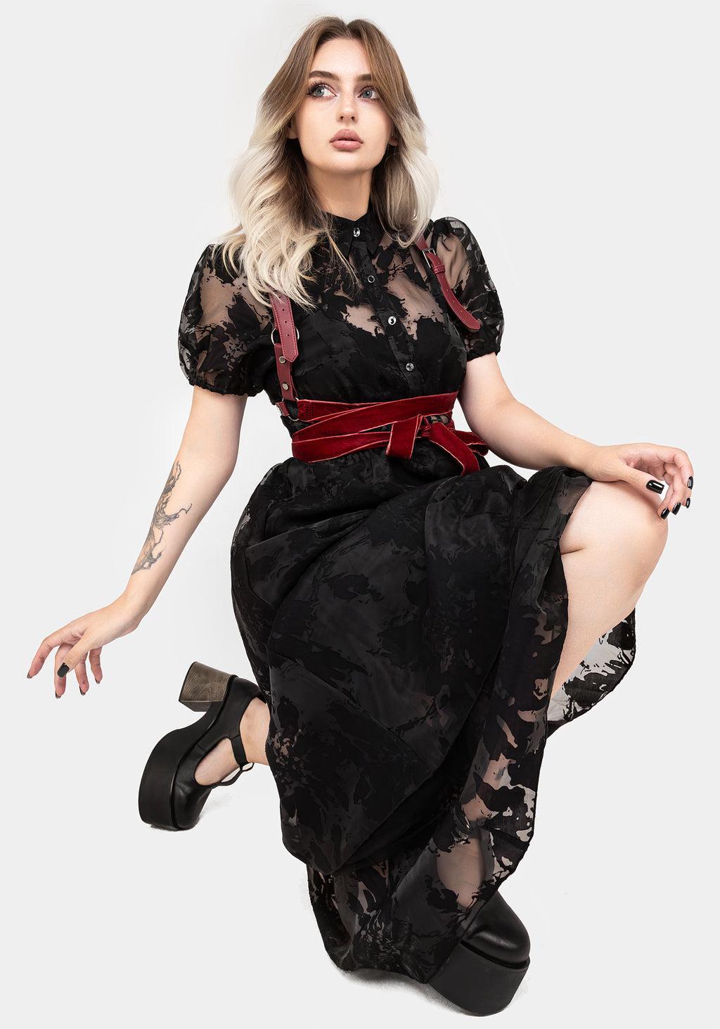 Spectre Layered Midi Shirt Dress Product Image