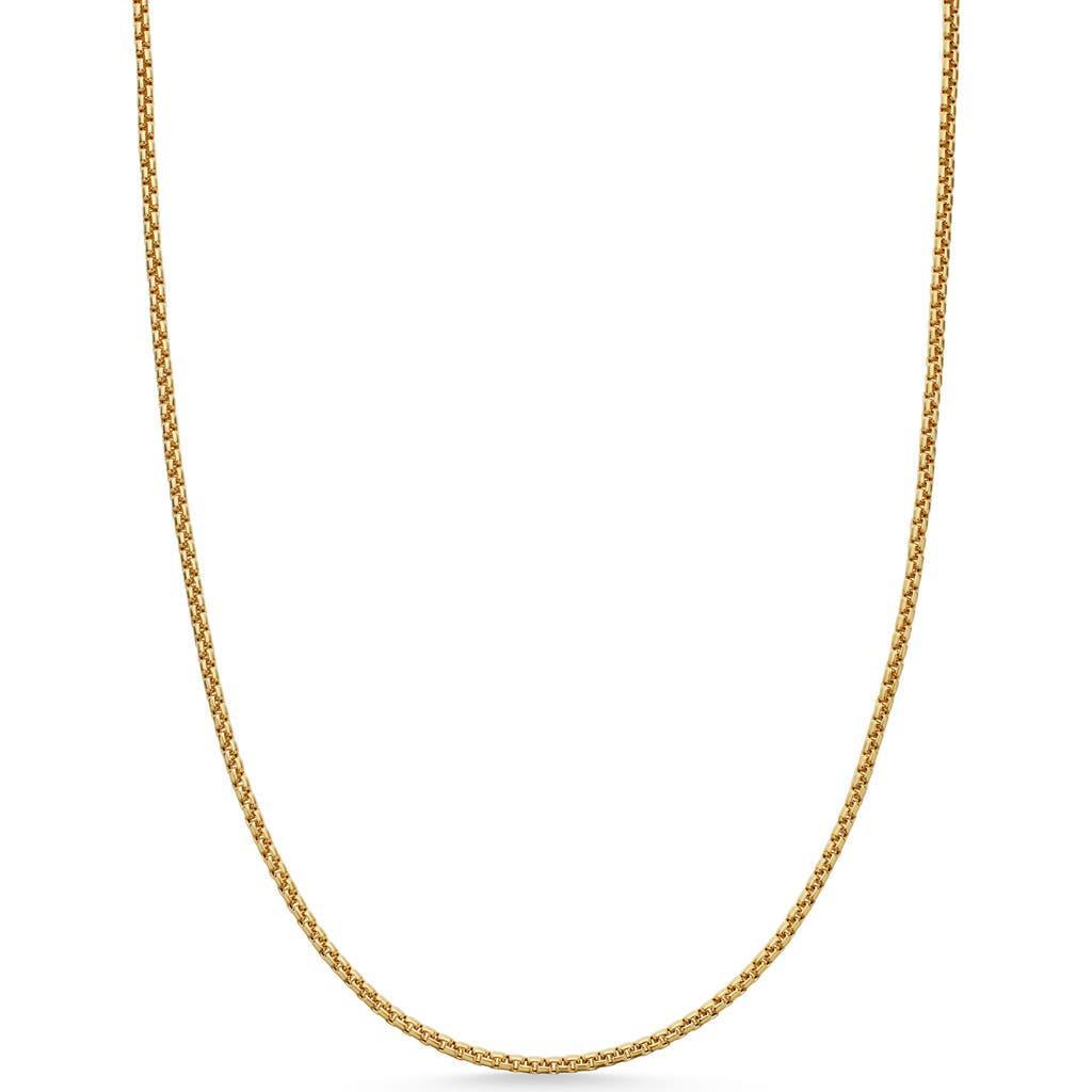 David Yurman Mens 18K Yellow Gold Box Chain Necklace, 26 Product Image