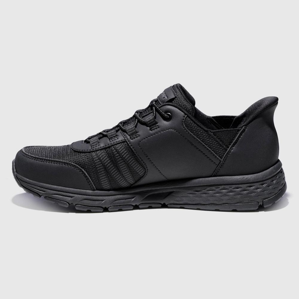 S Sport By Skechers Men's Sandler Sneakers - Black 7: Slip On, Cushioned Insole, Flocked Outsole Product Image
