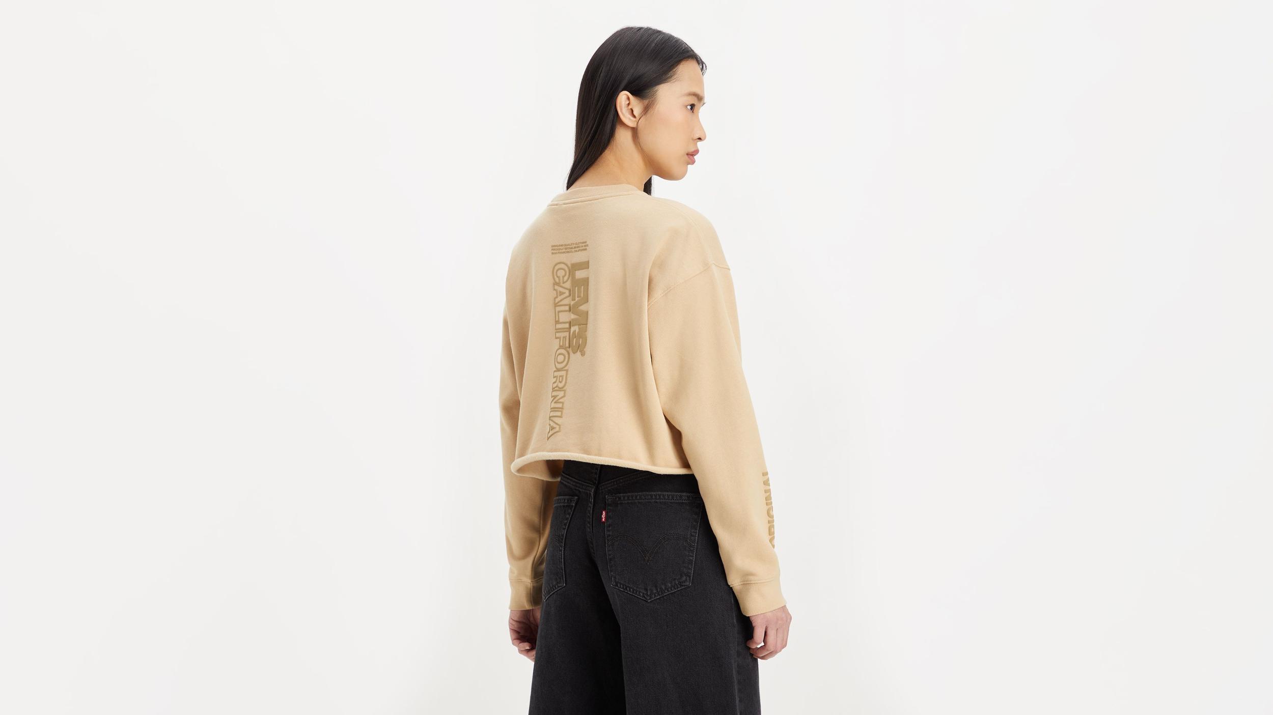 Graphic Carla Raw Cut Crewneck Sweatshirt Product Image