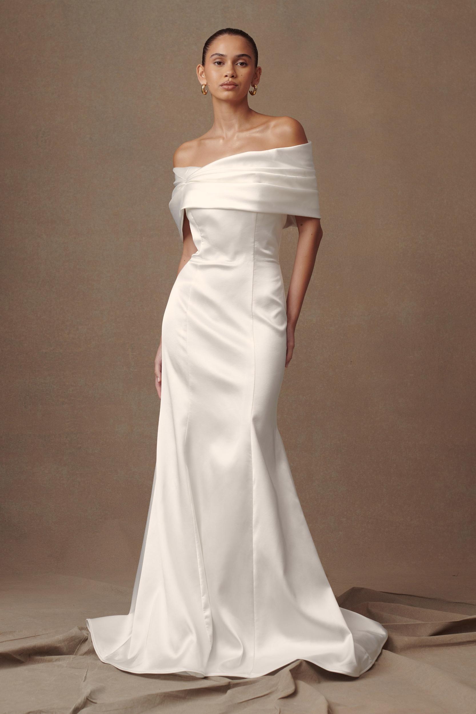 Saosire Satin Wedding Gown - White Product Image