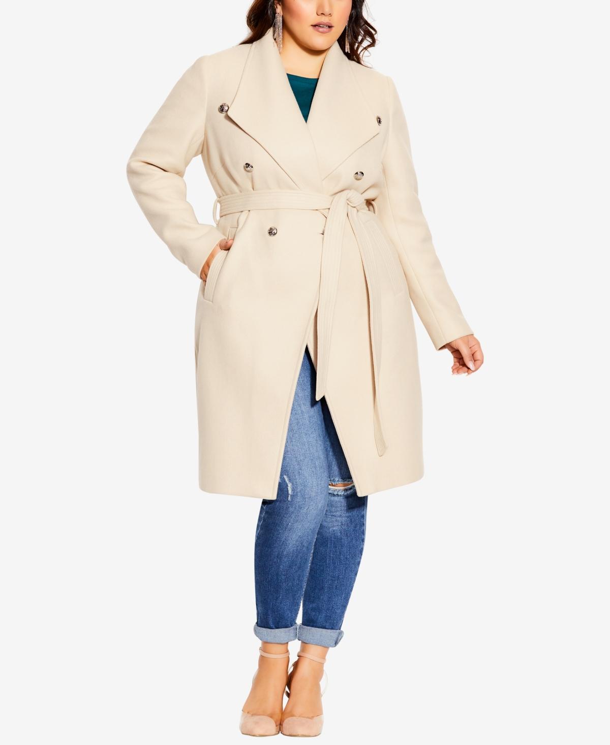 City Chic Womens Sassy Military Coat Product Image