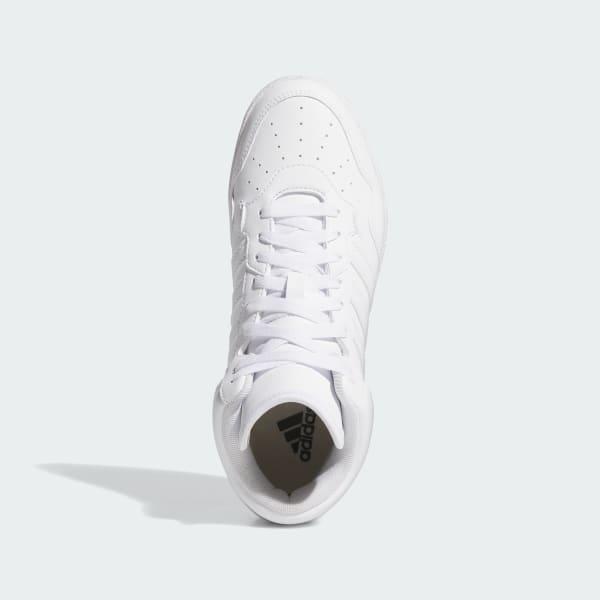 adidas Hoops 4.0 Women's Mid Top Basketball Shoes, Size: 6, White White Black Product Image