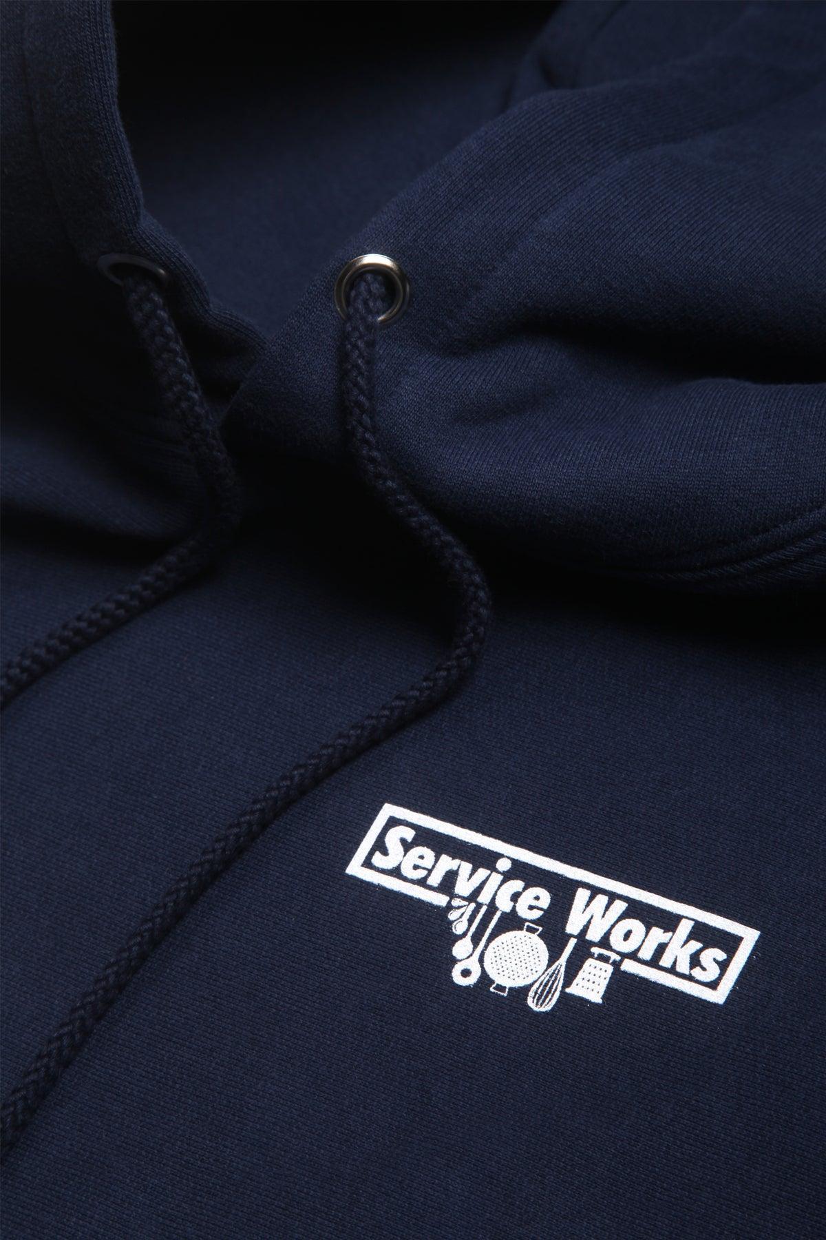Heavyweight 12oz Logo Hoodie - Navy Product Image