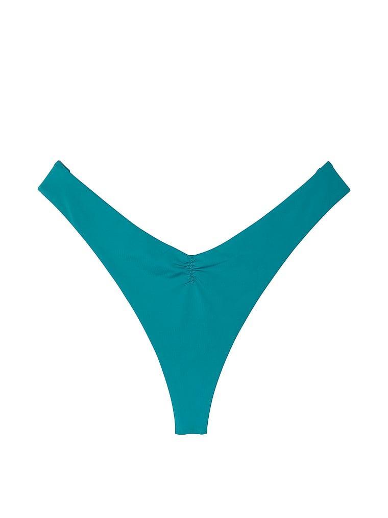 Essential Cinched Thong Bikini Bottom Product Image