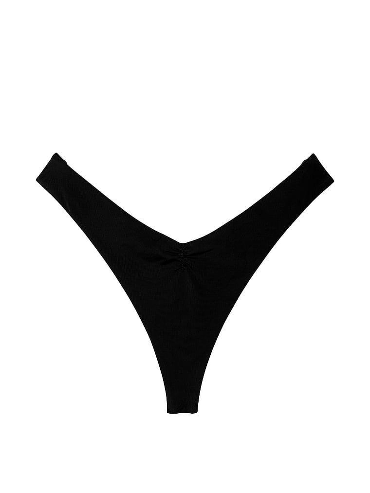 Essential Cinched Thong Bikini Bottom Product Image