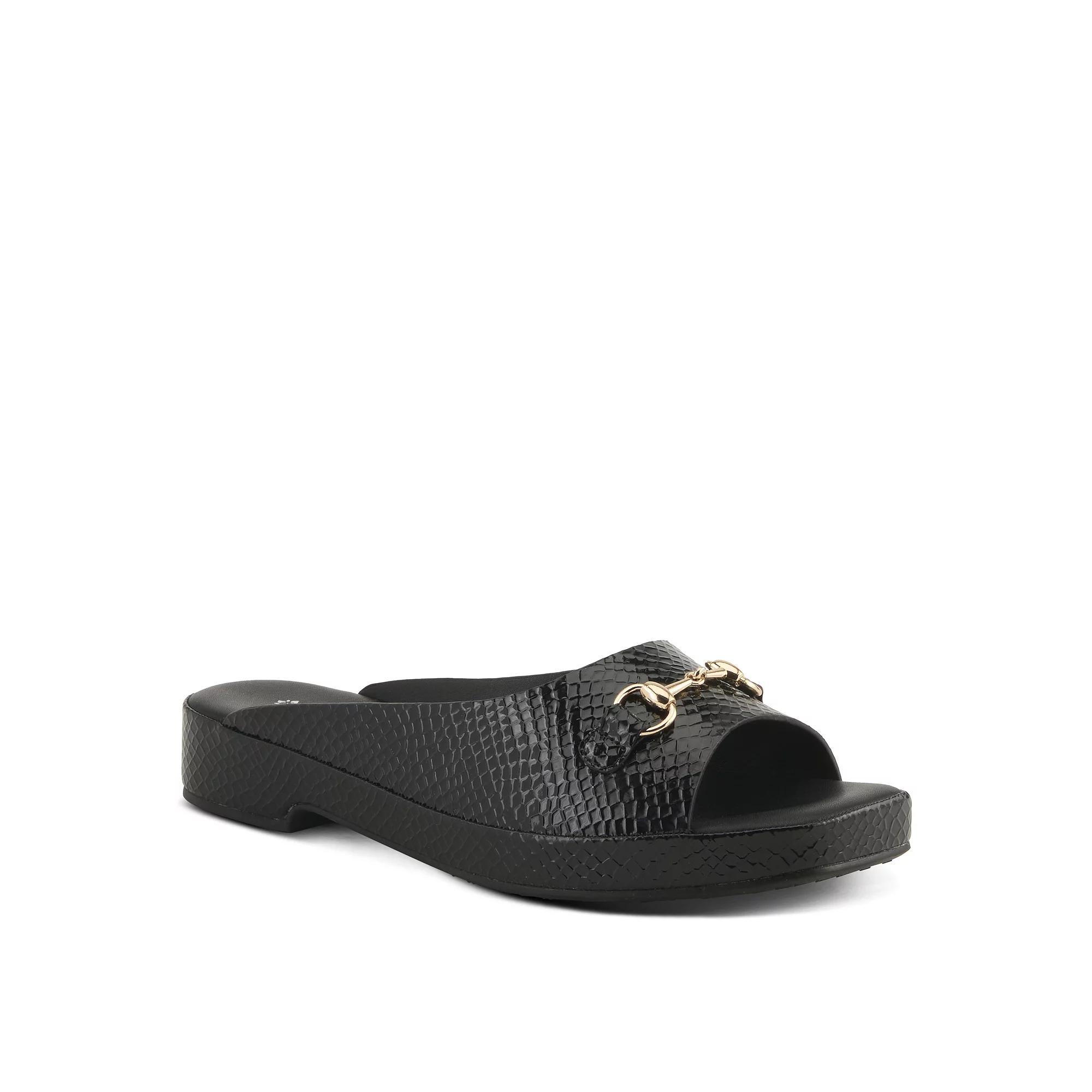 Patrizia Women's Kynara Slide Sandals, Size: 41, Black Python Product Image