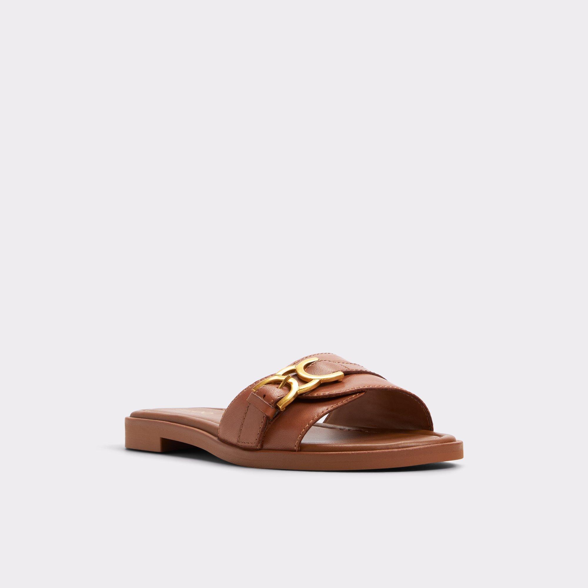 ALDO Dallaedar - Women's Flat Sandals - Brown, Size 7 Product Image