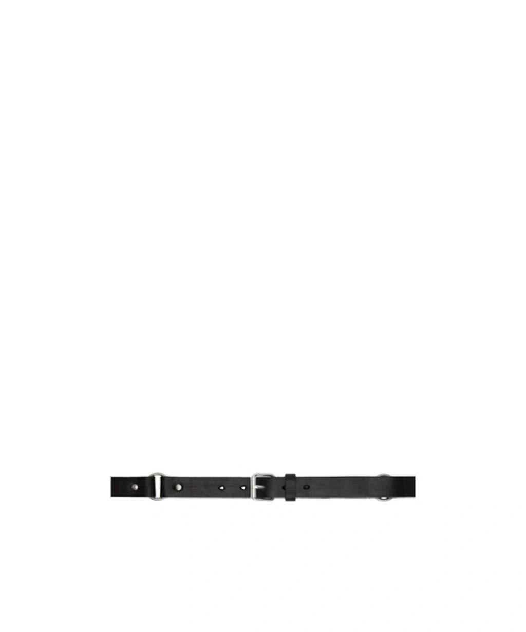 DOLCE & GABBANA Buckled Leather Belt In Black Product Image