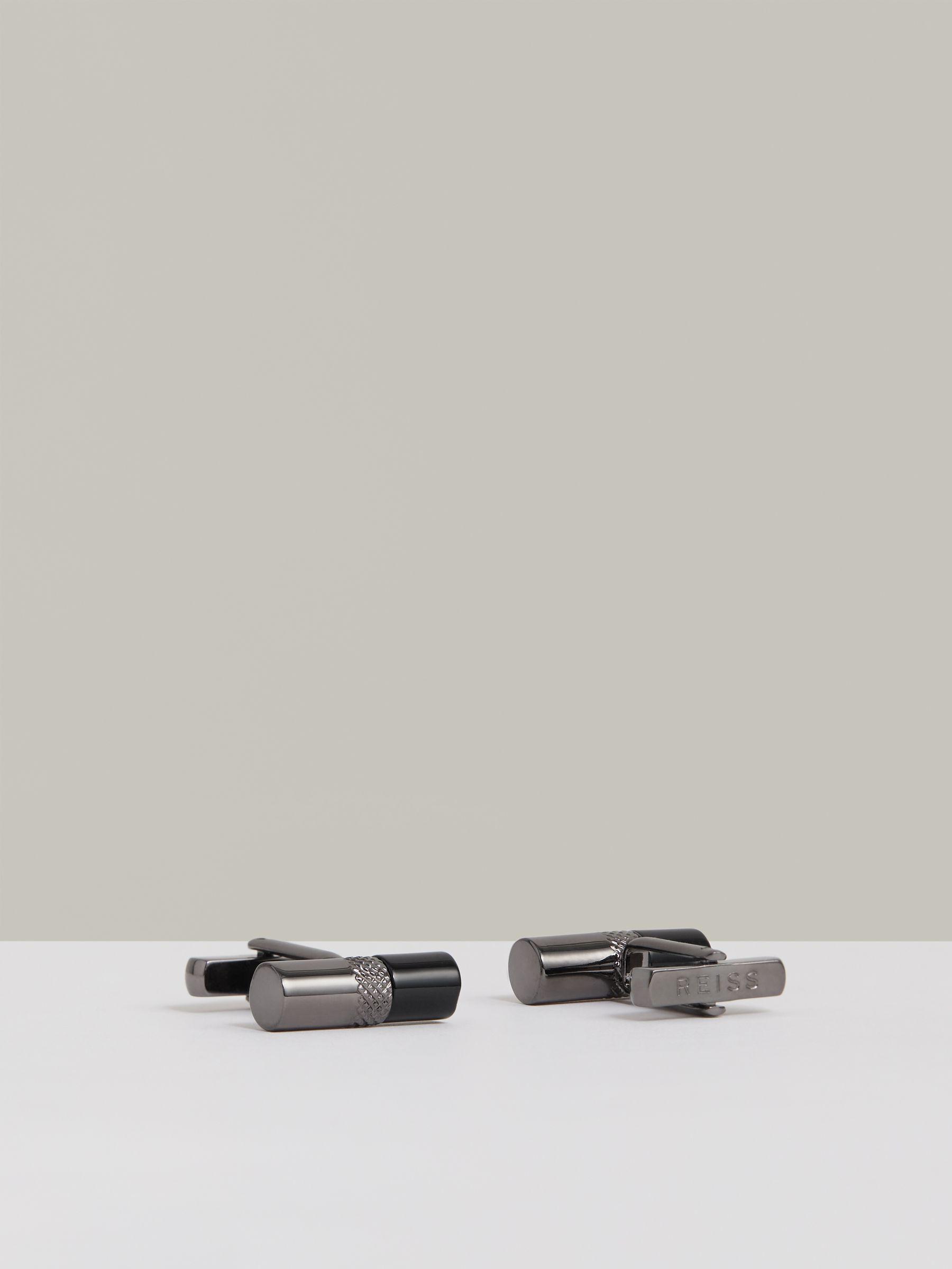 Cufflinks in Gunmetal Tone /Onyx Product Image