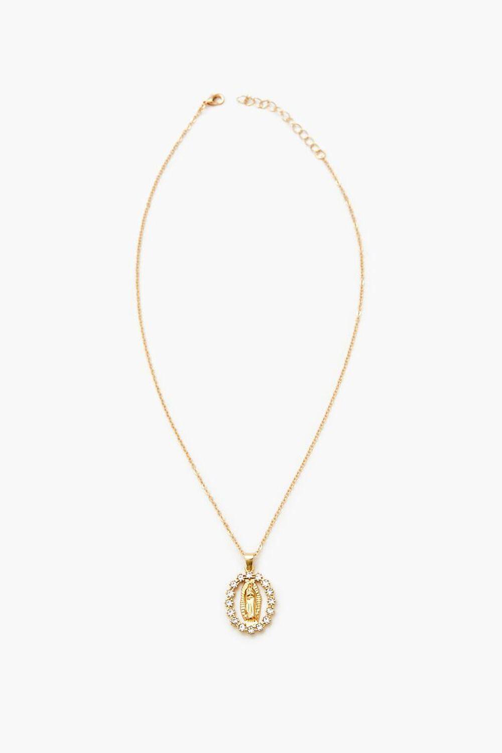 Rhinestone Figure Necklace | Forever 21 Product Image