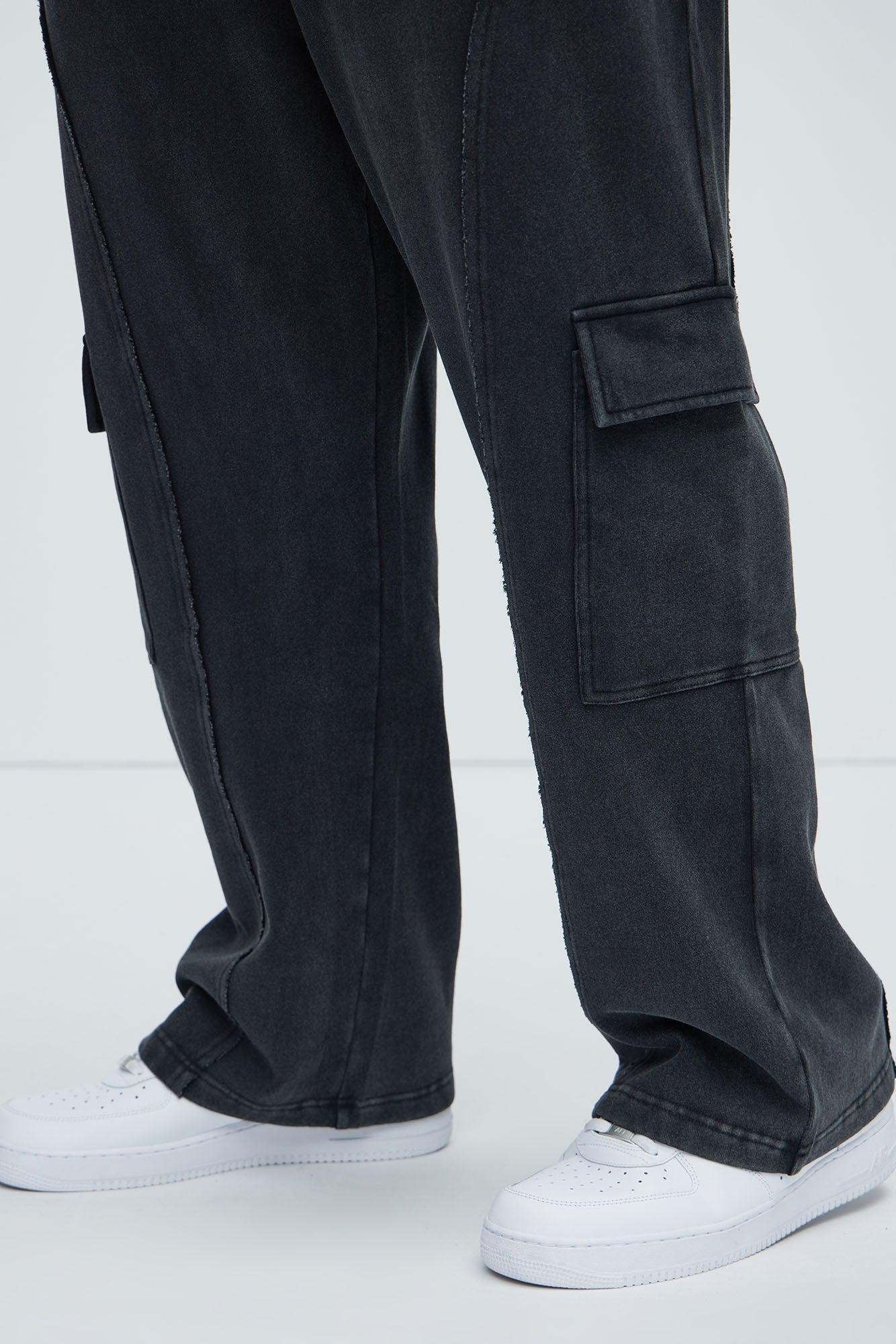 Dylan Cargo Sweatpants - Black Product Image