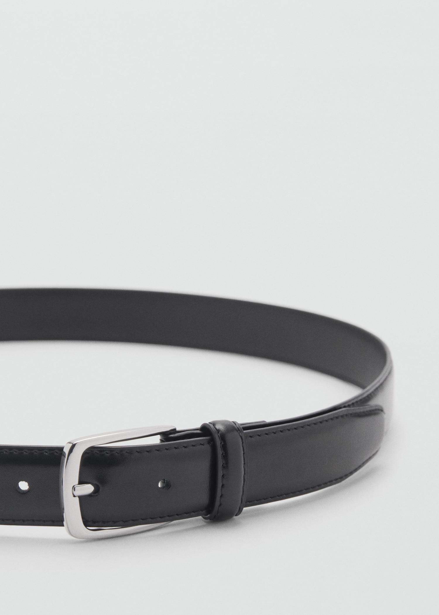 Nappa leather belt - Men | MANGO USA Product Image
