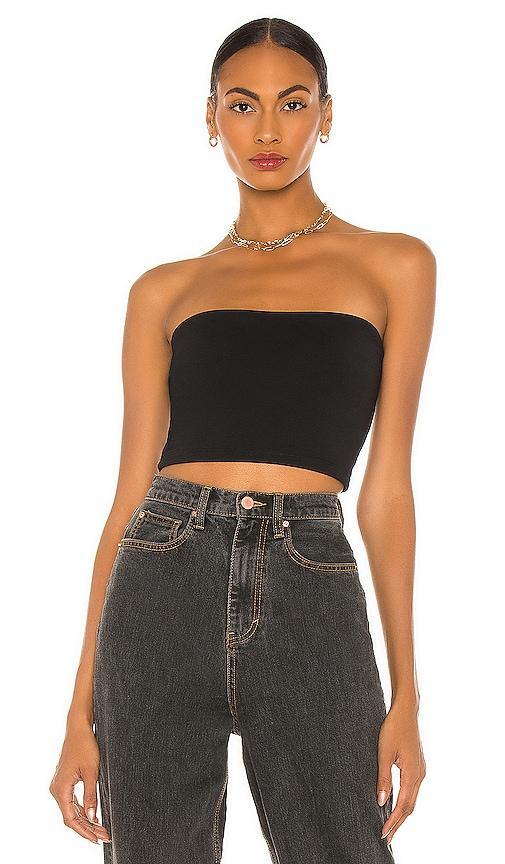 Susana Monaco Crop Tube Top Black XL Product Image